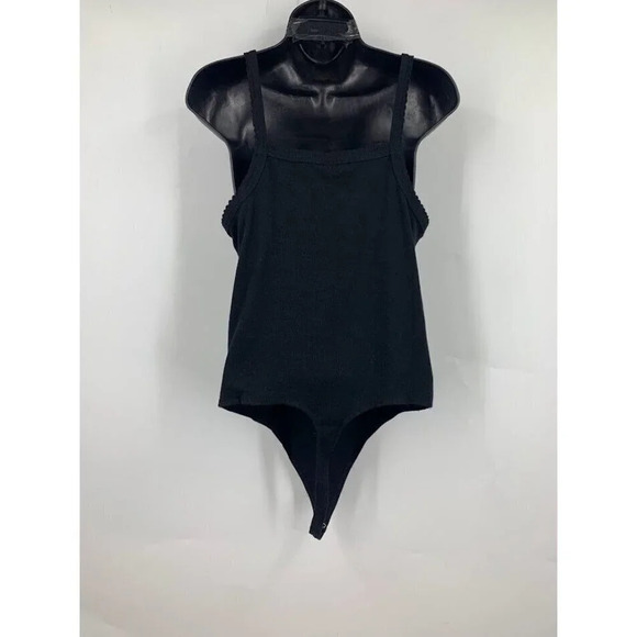 BP Women's Picot Trim Rib Snap Thong‎ Bodysuit BP448237MI Size S NWT - Picture 5 of 10